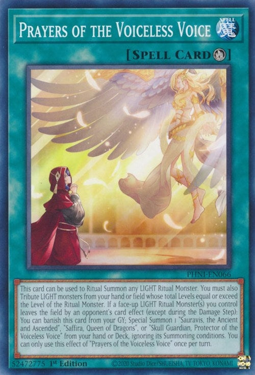 Prayers of the Voiceless Voice (66) (PHNI) - YuGiOh Single