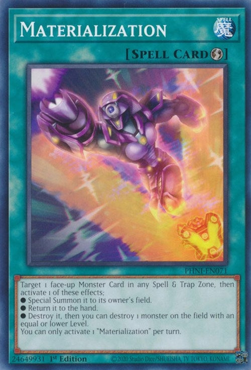 Materialization (71) (PHNI) - YuGiOh Single