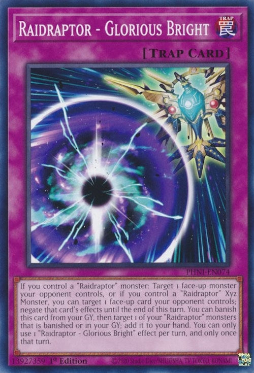 Raidraptor - Glorious Bright (74) (PHNI) - YuGiOh Single