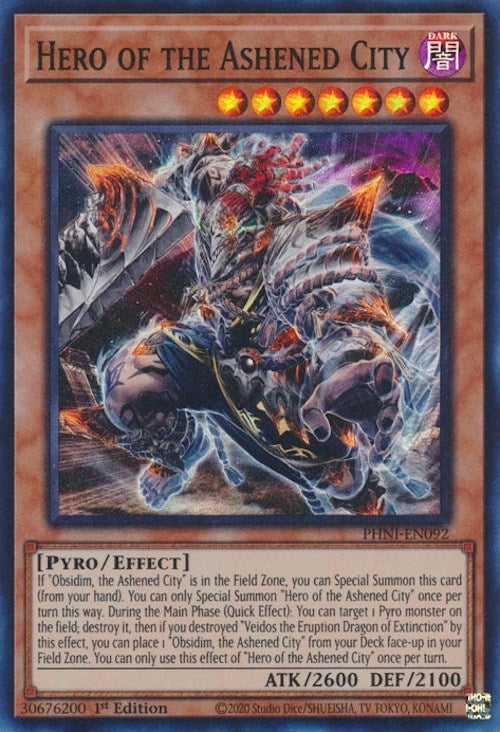 Hero of the Ashened City (92) (PHNI) - YuGiOh Single