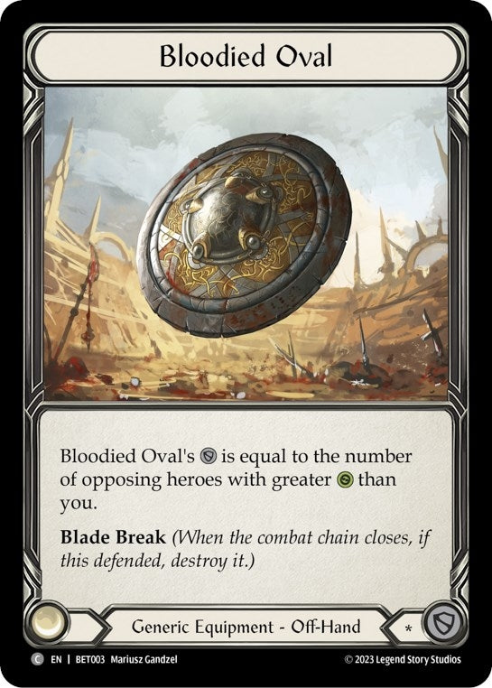 Bloodied Oval (3) - Flesh and Blood TCG Single