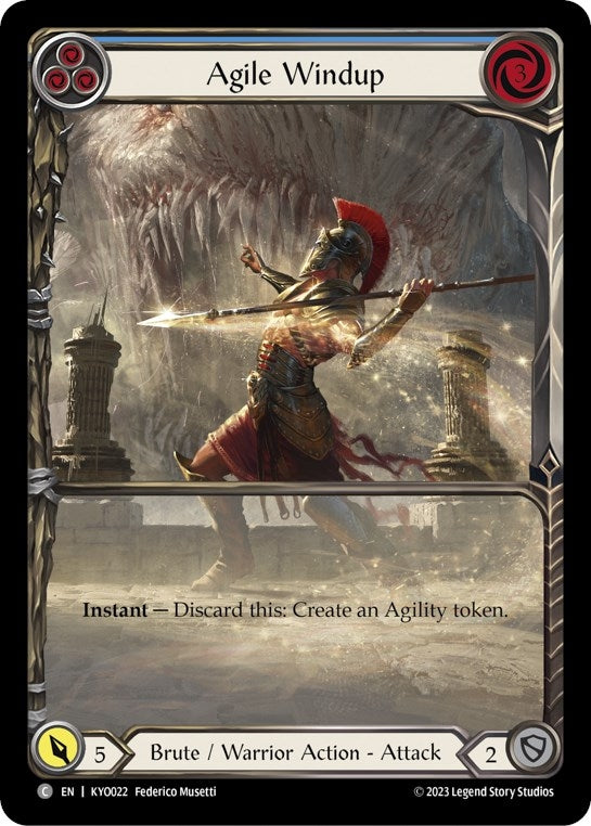 Agile Windup (Blue) (22) - Flesh and Blood TCG Single