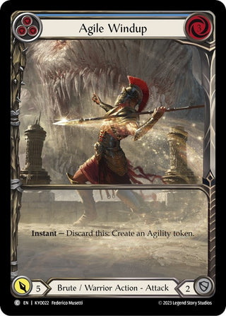 Agile Windup (Blue) (22) - Flesh and Blood TCG Single