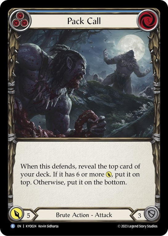 Pack Call (Blue) (24) - Flesh and Blood TCG Single