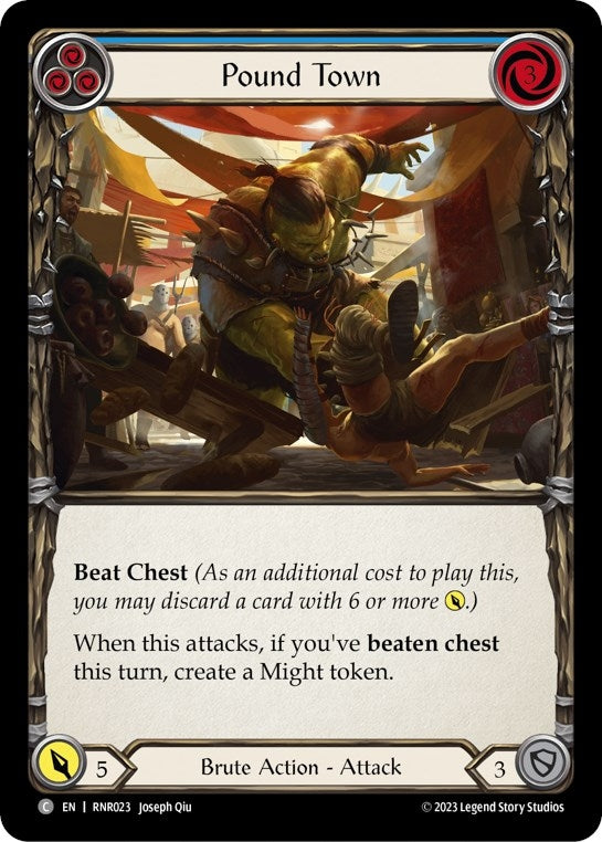 Pound Town (Blue) (23) - Flesh and Blood TCG Single