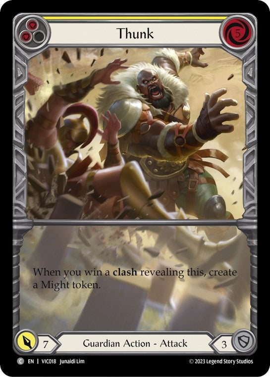 Image for Thunk (Yellow) (VIC018) - Flesh and Blood TCG