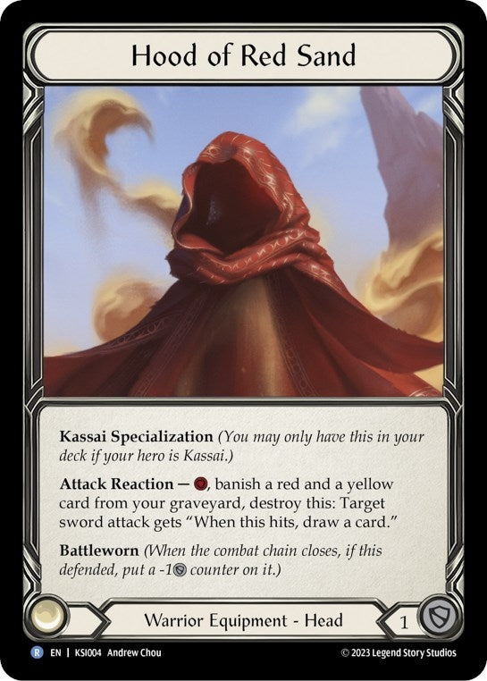 Hood of Red Sand (4) - Flesh and Blood TCG Single