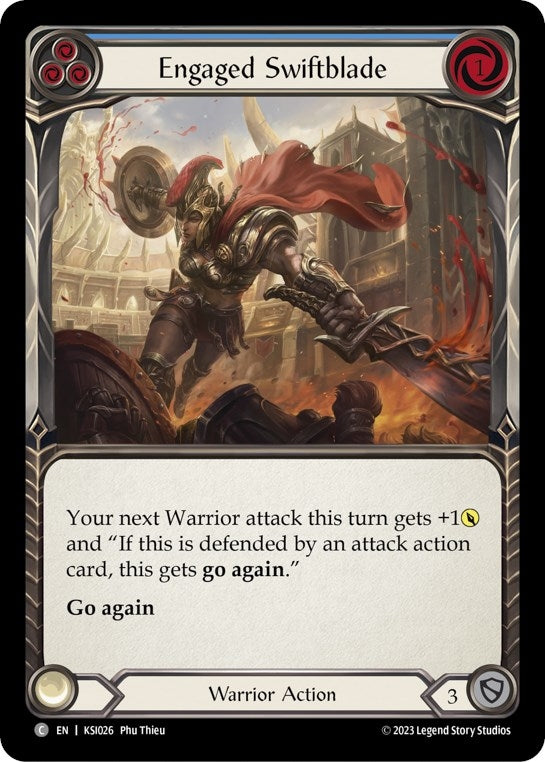 Engaged Swiftblade (Blue) (26) - Flesh and Blood TCG Single