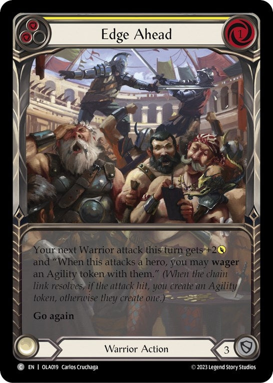 Edge Ahead (Yellow) (19) - Flesh and Blood TCG Single