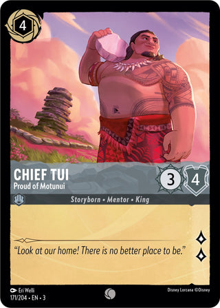 Chief Tui - Proud of Motunui (171) (3) - Disney Lorcana Single