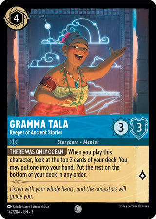 Gramma Tala - Keeper of Ancient Stories (142) (3) - Disney Lorcana Single