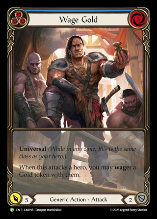 Image for Wage Gold (Blue) - FAB198 (FAB198) - Flesh and Blood TCG
