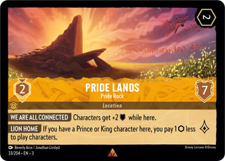 Pride Lands - Pride Rock (33) (3) - Disney Lorcana Single
