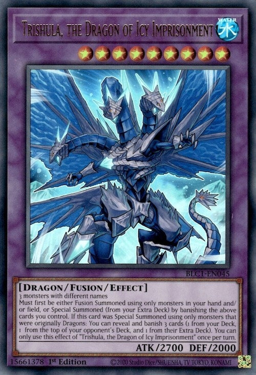 Trishula the Dragon of Icy Imprisonment (1045) (BLC1) - YuGiOh Single
