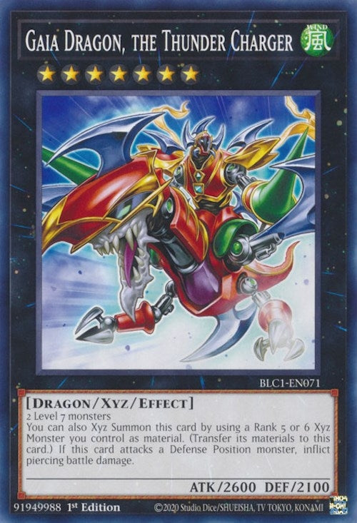 Gaia Dragon the Thunder Charger (1071) (BLC1) - YuGiOh Single