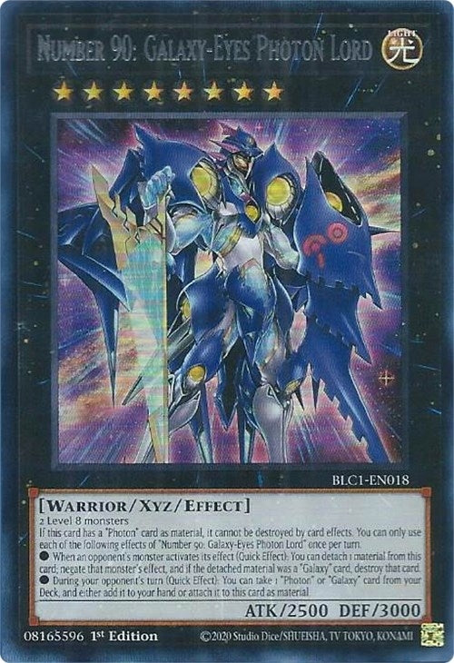 Number 90: Galaxy-Eyes Photon Lord (Silver) (1018) (BLC1) - YuGiOh Single