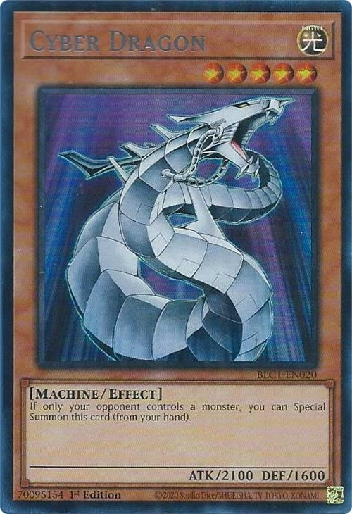 Cyber Dragon (Silver) (1020) (BLC1) - YuGiOh Single
