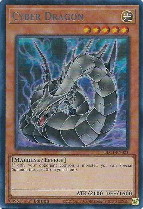Cyber Dragon (Alternate Art) (Silver) (1021) (BLC1) - YuGiOh Single