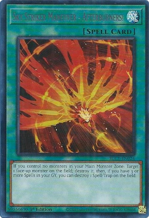 Sky Striker Maneuver - Afterburners! (Silver) (1024) (BLC1) - YuGiOh Single