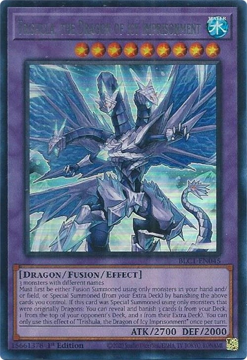 Trishula the Dragon of Icy Imprisonment (Silver) (1045) (BLC1) - YuGiOh Single