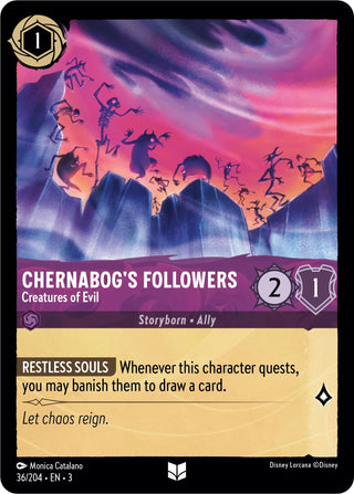 Chernabog’s Followers - Creatures of Evil (36) (3) - Disney Lorcana Single