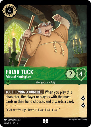 Friar Tuck - Priest of Nottingham (73) (3) - Disney Lorcana Single