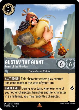 Gustav the Giant - Terror of the Kingdom (173) (3) - Disney Lorcana Single