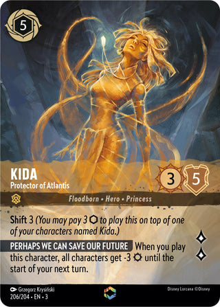 Kida - Protector of Atlantis (Enchanted) (206) (3) - Disney Lorcana Single