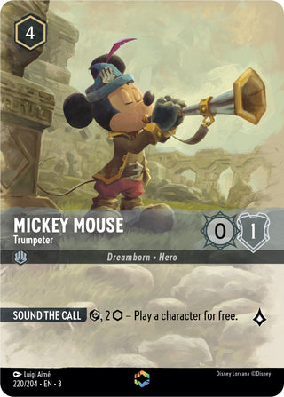 Mickey Mouse - Trumpeter (Enchanted) (220) (3) - Disney Lorcana Single