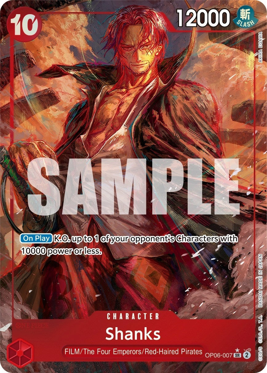 Shanks (Alternate Art) (6007) (OP06) - One Piece Card Game Single