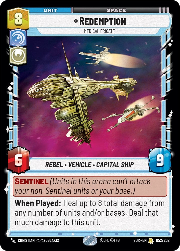 Redemption - Medical Frigate (52) (SOR) - Star Wars: Unlimited Single