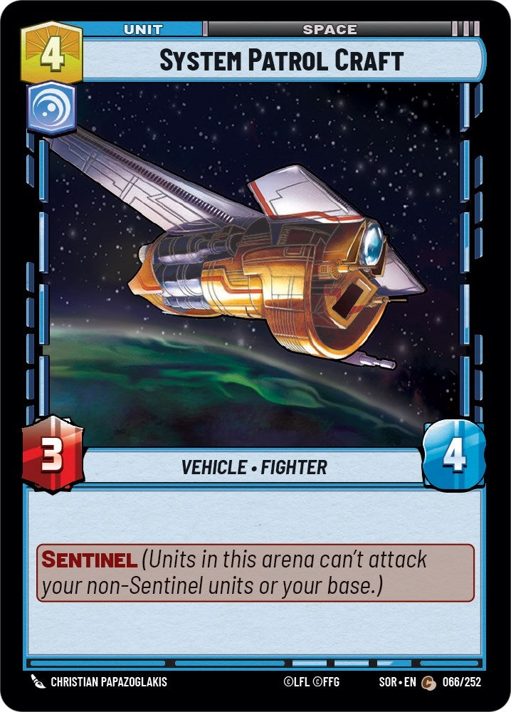 System Patrol Craft (66) (SOR) - Star Wars: Unlimited Single