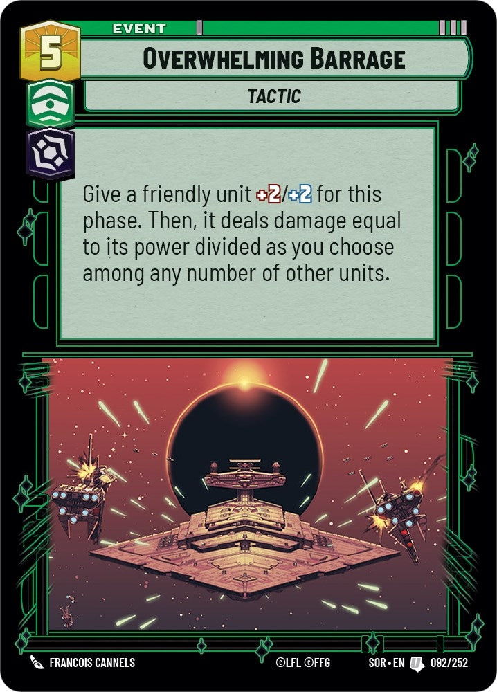 Overwhelming Barrage (92) (SOR) - Star Wars: Unlimited Single