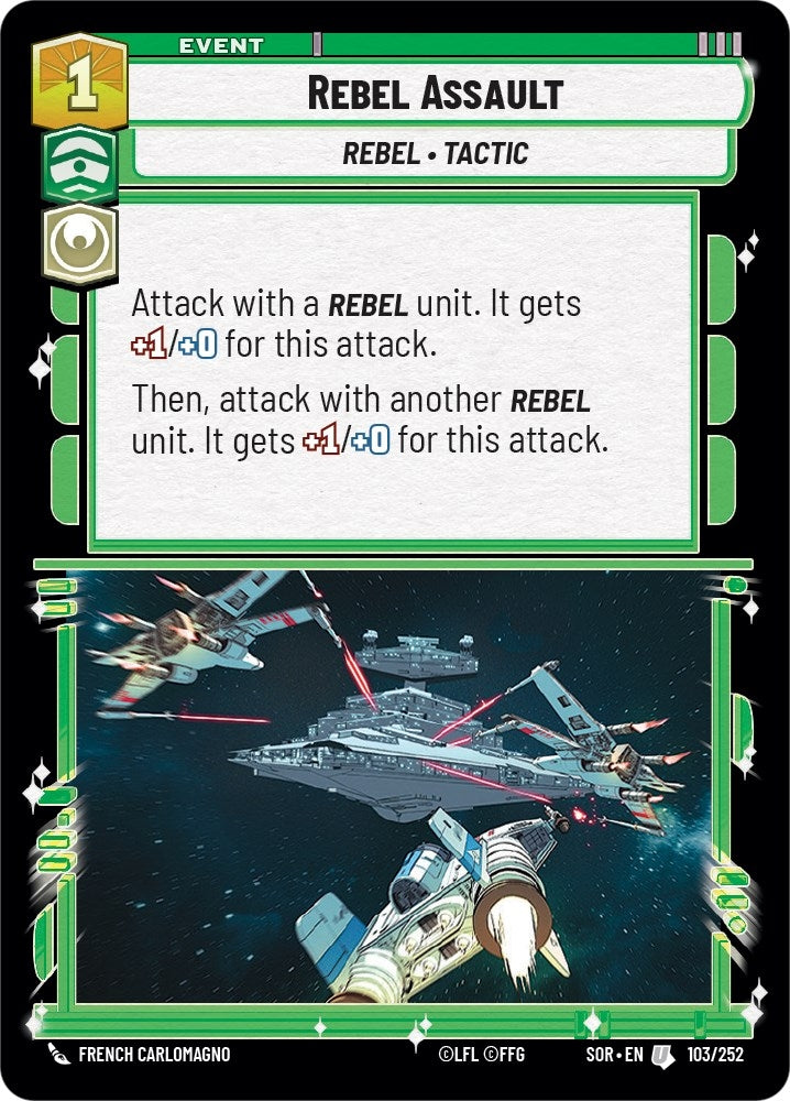 Rebel Assault (103) (SOR) - Star Wars: Unlimited Single