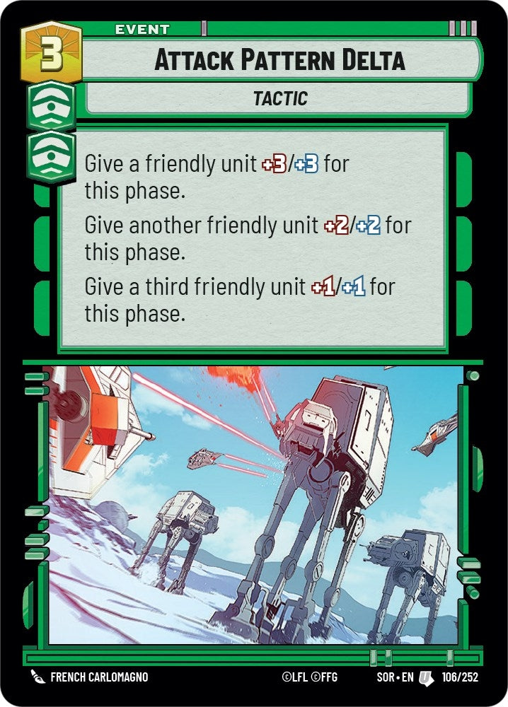 Attack Pattern Delta (106) (SOR) - Star Wars: Unlimited Single