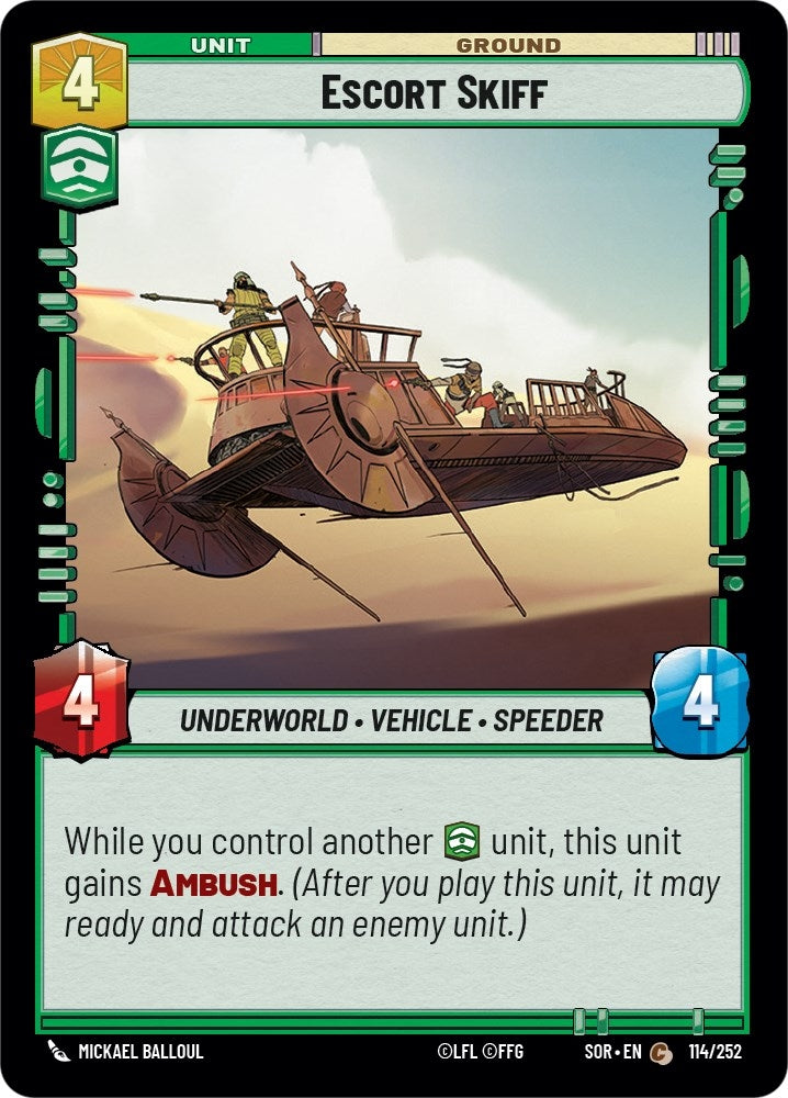 Escort Skiff (114) (SOR) - Star Wars: Unlimited Single