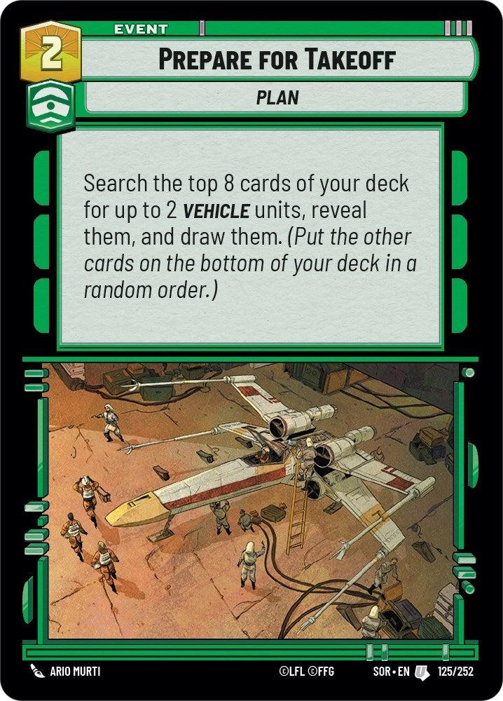 Prepare for Takeoff (125) (SOR) - Star Wars: Unlimited Single