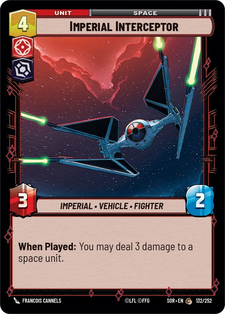 Imperial Interceptor (132) (SOR) - Star Wars: Unlimited Single