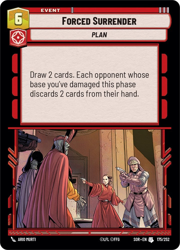 Forced Surrender (175) (SOR) - Star Wars: Unlimited Single