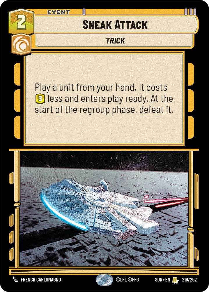 Sneak Attack (219) (SOR) - Star Wars: Unlimited Single