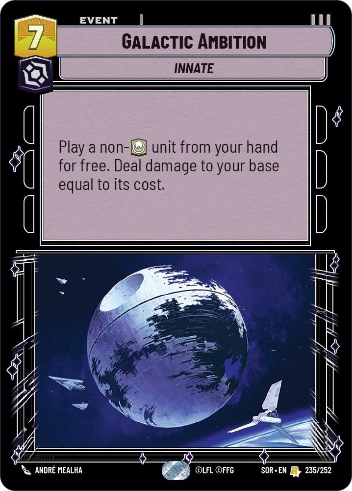 Galactic Ambition (235) (SOR) - Star Wars: Unlimited Single