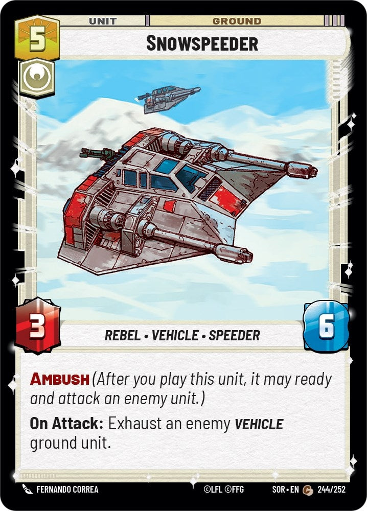 Snowspeeder (244) (SOR) - Star Wars: Unlimited Single