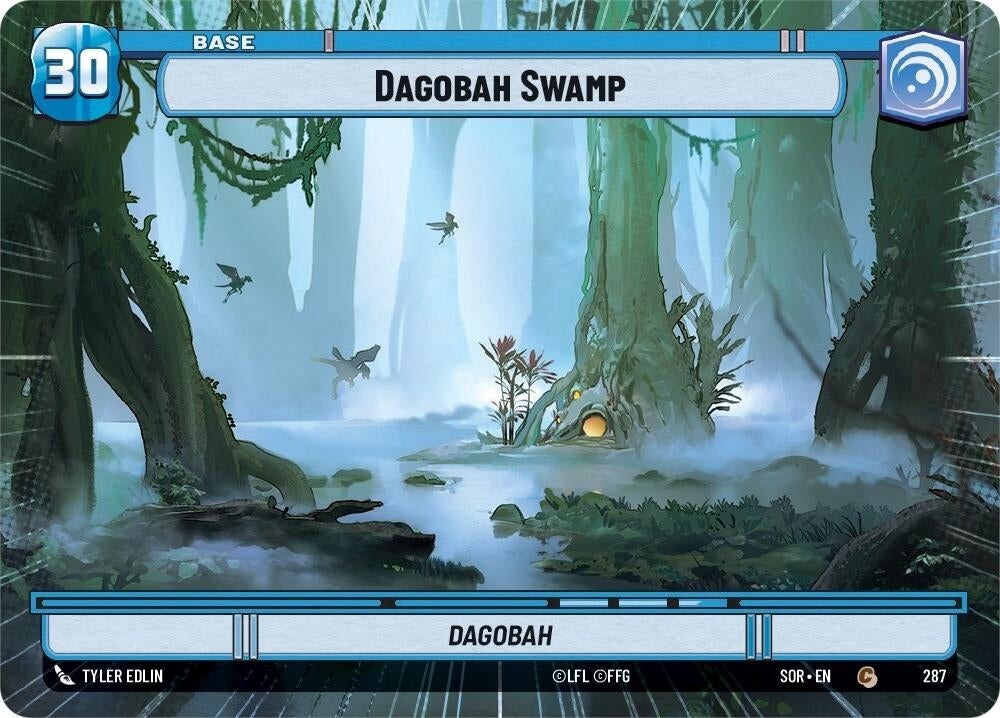 Dagobah Swamp (Hyperspace) (287) (SOR) - Star Wars: Unlimited Single