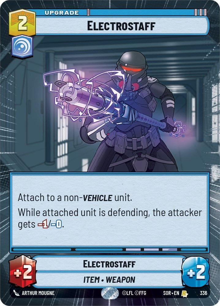 Electrostaff (Hyperspace) (336) (SOR) - Star Wars: Unlimited Single