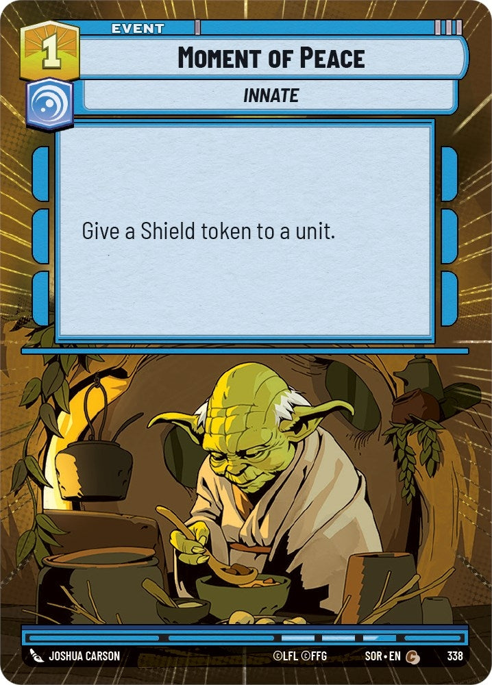 Moment of Peace (Hyperspace) (338) (SOR) - Star Wars: Unlimited Single