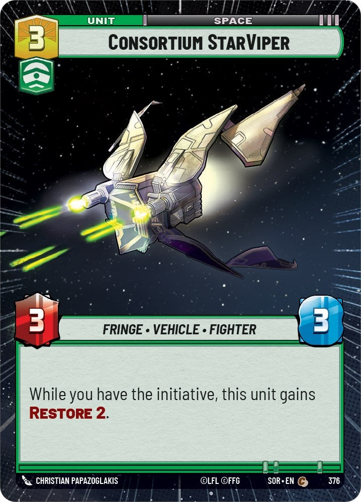 Consortium StarViper (Hyperspace) (376) (SOR) - Star Wars: Unlimited Single