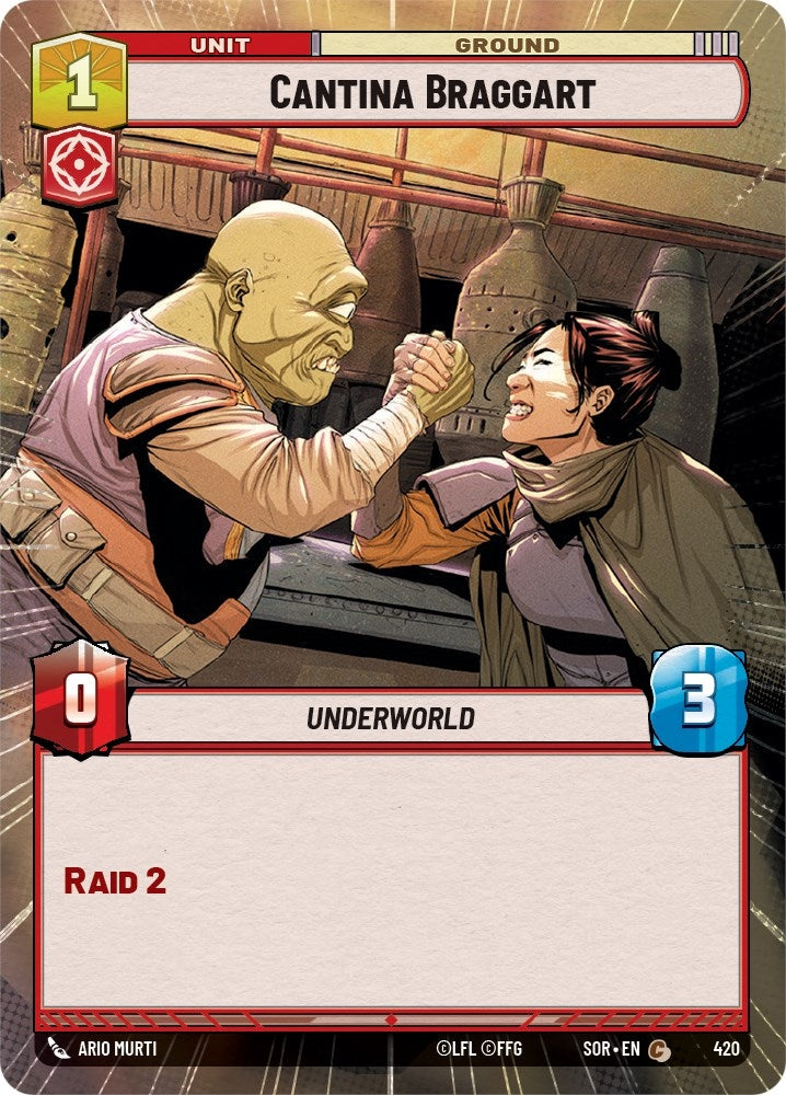 Cantina Braggart (Hyperspace) (420) (SOR) - Star Wars: Unlimited Single