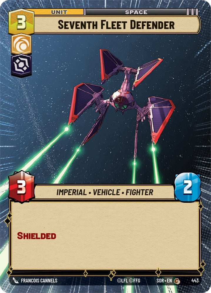 Seventh Fleet Defender (Hyperspace) (443) (SOR) - Star Wars: Unlimited Single
