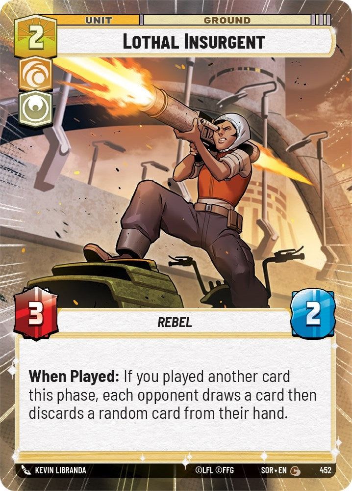 Lothal Insurgent (Hyperspace) (452) (SOR) - Star Wars: Unlimited Single