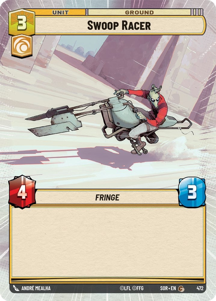 Swoop Racer (Hyperspace) (472) (SOR) - Star Wars: Unlimited Single